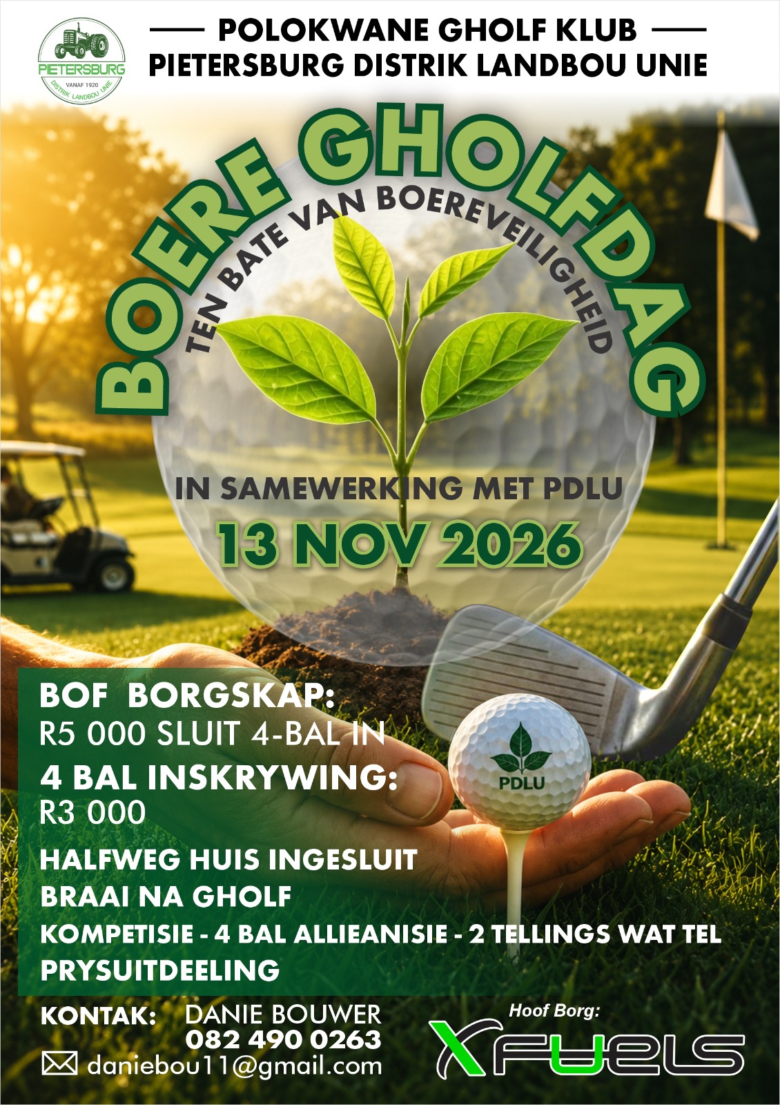 Boere Gholfdag 2026 plakkaat